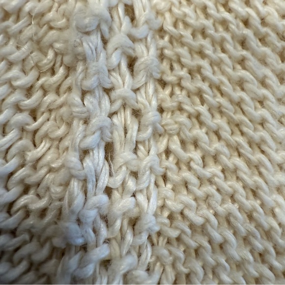 Ralph Lauren Women’s Open Knit LINEN Sweater Crew Neck Long Sleeve Sz S - Picture 9 of 13